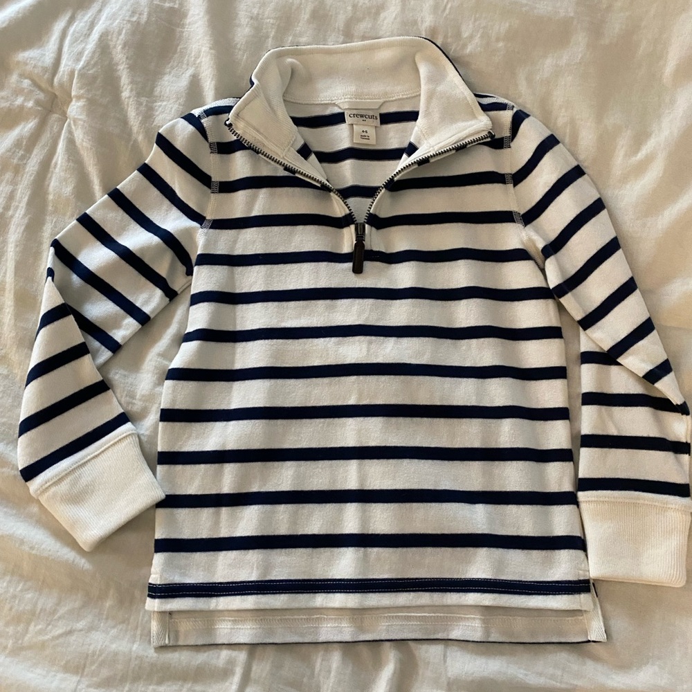 Boys half zip pull over